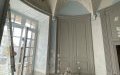 Le salon de la duchesse : Préparation des murs